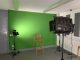 Studio set up with green screen